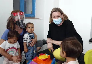 La consejera de Familia, Isabel Blanco, visita el programa 'Crecemos'
