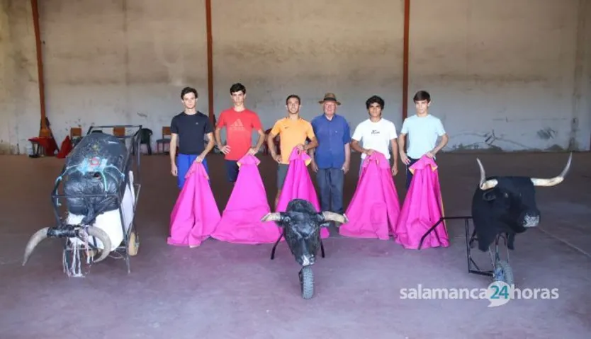El matador de toros salmantino Ismael Martín en un día de entrenamiento. Fotos Andrea M.