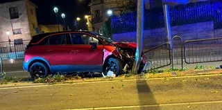Choque en el paseo de San Vicente