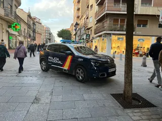 Policía Nacional en la calle Zamora en una imagen de archivo