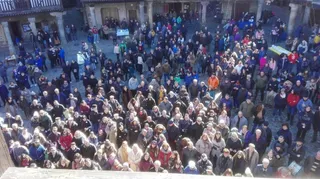La Rifa del marrano de San Antón viste de fiesta La Alberca