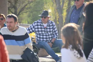 Ambiente en la Procesión de la Cofradía de la Oración en el Huerto de los Olivos