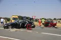Accidente en Buenavista en una colisión frontal entre dos vehículos