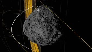Simulación de trayectoria del asteroide. | NASA