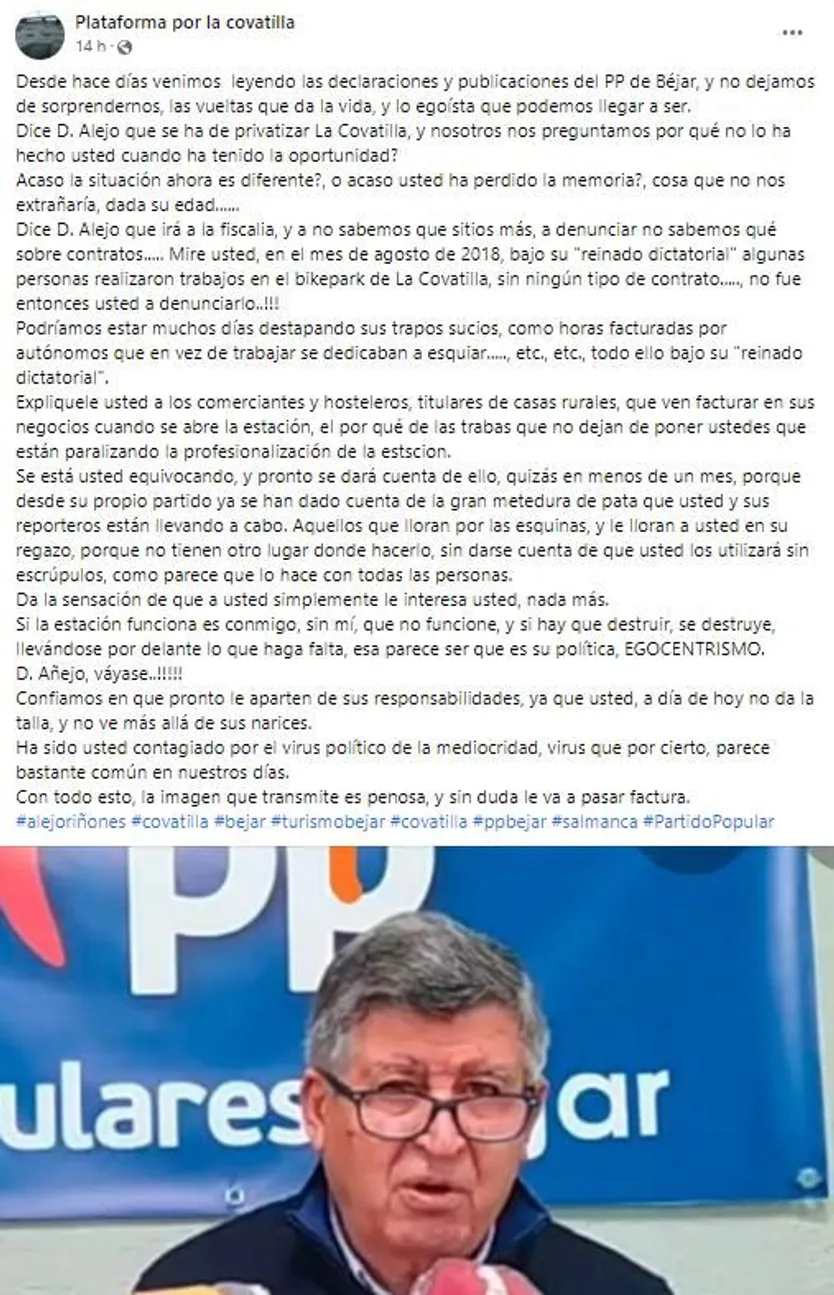 Acusaciones a Alejo Riñones