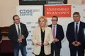 Fátima Báñez durante su última visita a la Universidad de Salamanca
