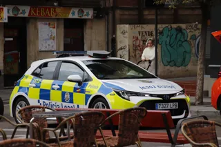 Policía local en Plaza San Julián