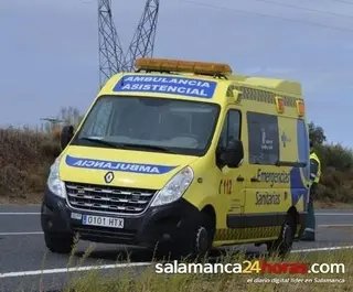 Dos heridos leves en una salida de vía en Béjar