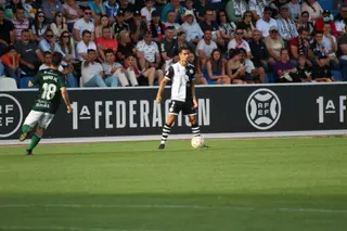 Fran Rodríguez, ante el Racing Ferrol | FOTO JUANES