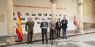 Inauguración de la exposición ubicada en el Patio de La Salina