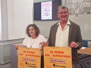 Nieves García y Claudio Martín presentan la Feria Agroalimentaria