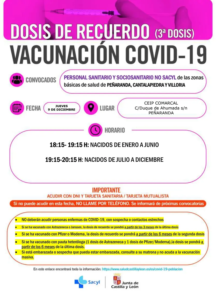 PEÑARANDA CANTALAPIEDRA VILLORIA PERSONAL SANITARIO Y SOCIOSANITARIO 9 D...