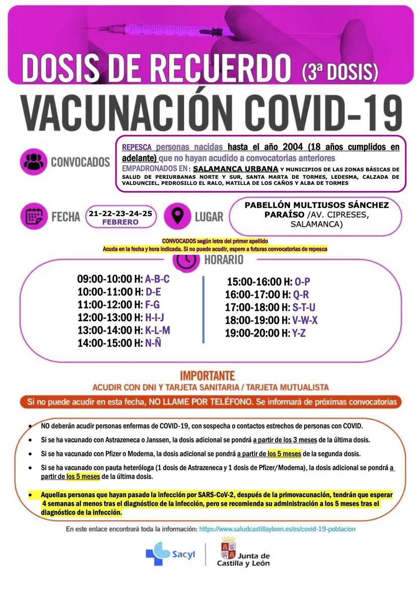 5. REPESCA SALAMANCA CAPITAL Y PRONVICIA DOSIS DE RECUERDO hasta 2004 21 25 febrero