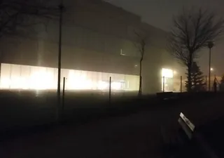 Ausencia de iluminación el 'pipicán' de la calle Príncipe de Vergara