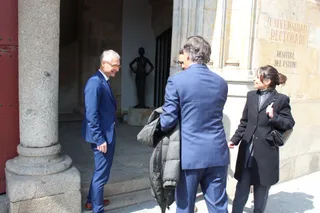 Carlos García Carbayo tras su reunión con Ricardo Rivero