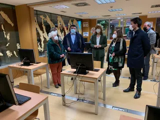 La ministra de Educación, Pilar Alegría, visita el Centro Internacional de Tecnologías Avanzadas de Peñaranda