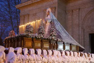 María Nuestra Madre y el Cristo del Amor y de la Paz en la procesión de la Semana Santa 2026 en Salamanca | Juanes