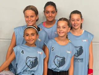Equipo CB Santa Marta en el primer torneo junior NBA 3x3