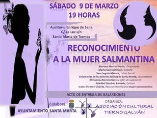 Reconocimiento a la mujer salmantina en Santa Marta 2024