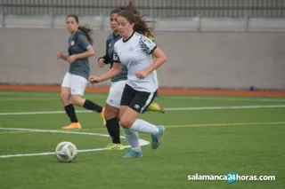 Laura Pérez, en el partido ante el Rayo B.