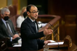 Foto David Serrada en el Congreso.