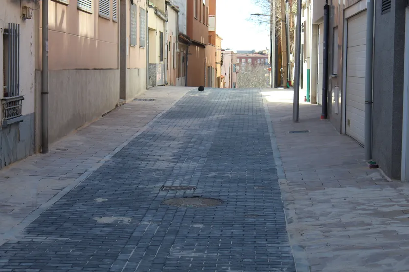 Saneamiento de la calle Santa Rita, en el barrio Blanco