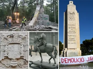 ¿Qué pasó con los símbolos franquistas retirados de otras ciudades?