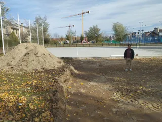 Santa Marta de Tormes comienza las obras para renovar la nueva pista de vóley playa | Ayto Santa Marta de Tormes