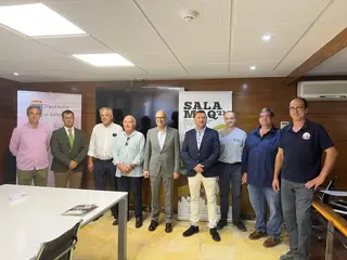‘34 Exposición Internacional de Ganado Puro Salamaq 23’ en el Recinto Ferial con la presencia de Javier Iglesias y los presidentes de asociaciones ganaderas de vacuno y la Federación Española de Asociaciones de Ganado Selecto (FEAGAS). Foto S24H