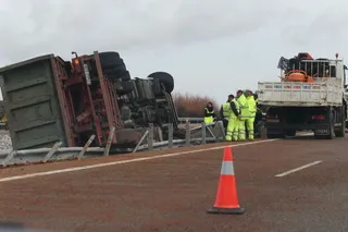 Accidente en la A-62 en Barbadillo