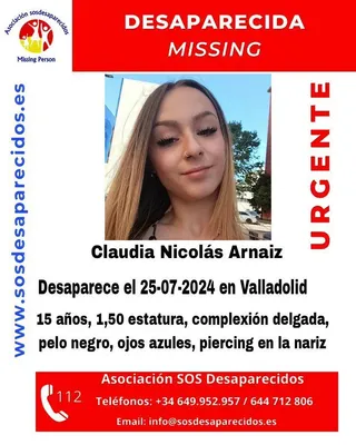 Claudia Nicolás Arnaiz. SOS desaparecidos