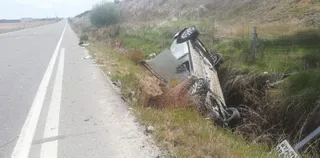 Colisión entre un turismo y un camión en la N 501 (1)