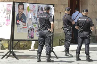 Manifestación de anarquistas.