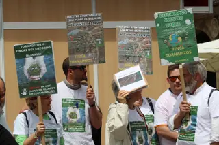 Los vecinos de Villamayor, Babilafuente, Machacón y San Pedro de Rozados protestan contra las plantas de biogás
