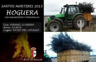 El pueblo se prepara para revivir un año más La hoguera de los mártires