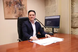 Pedro Martínez, concejal de Promoción Económica, Comercio, Mercados y Juventud del Ayuntamiento de Salamanca | Andrea Mateos