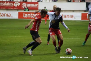 Jon Rojo, en el duelo de ida en el Ruta de la Plata.
