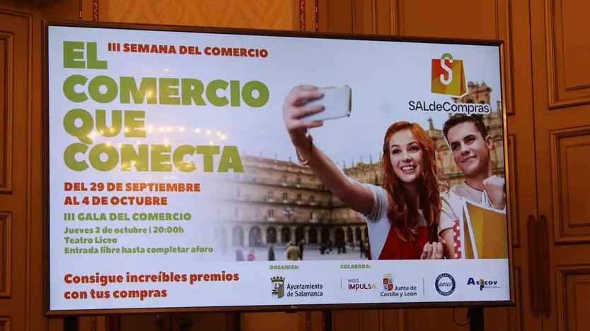 Cartel de la III Semana del Comercio en Salamanca