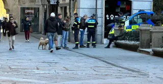 Pelea en la plaza de la Libertad. Foto S24H