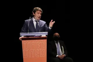 Mañueco, durante una intervención en Zamora / FOTO ICAL.