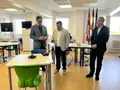 El alcalde de Salamanca en una visita al CEIFP Río Tormes