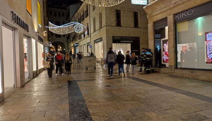 Accesos a la Plaza mayor cerrados en el Fin de Año Universitario 2022