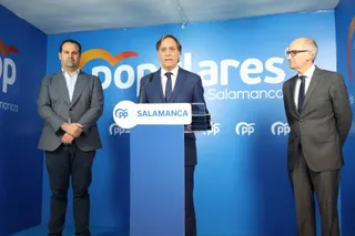 Carlos Garcia Carbayo y Javier Iglesias ofrecen una rueda de prensa tras conocerse el archivo y sobreseimiento de la causa abierta contra el Partido Popular
