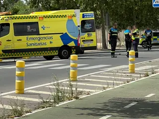 Herida una joven tras ser atropellada en la avenida de San Agustín. Foto S24H