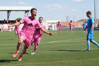 Espina celebra el 1-0 en el Reina Sofía ante la Cultural | FOTO SALAMANCA24HORAS.COM