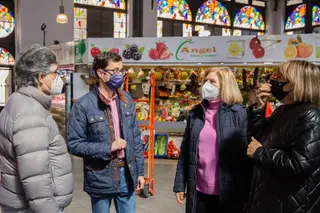 El Grupo Municipal Socialista en el Mercado Central