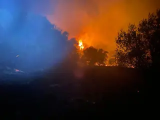 Incendio en Aldeaduero, en el salto de Saucelle