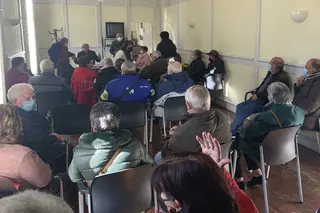Una de las últimas asambleas de la Asociación de jubilados de Peñaranda