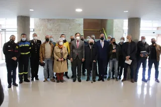 Carlos García Carbayo, participa en el acto institucional con motivo de la festividad de San Juan de Dios junto con Miguel Rodríguez