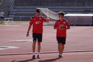 Dani Mori y Gabri de Aller, en Las Pistas / FOTO SALAMANCA24HORAS.COM